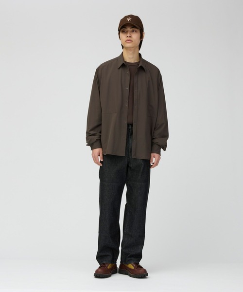 Snow Peak(スノーピーク)の「Snow Peak / Water-Repellent Stretch Shirt 撥水加工ストレッチシャツ(シャツ/ブラウス・メンズ・ブラック/アイボリー/ダークブラウン・S/M/L/XL)」の6枚目の写真