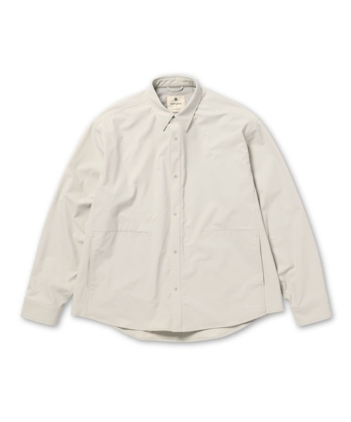 Snow Peak(スノーピーク)の「Snow Peak / Water-Repellent Stretch Shirt 撥水加工ストレッチシャツ(シャツ/ブラウス・メンズ・ブラック/アイボリー/ダークブラウン・S/M/L/XL)」の16枚目の写真