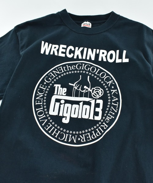 LABORATORY R(ラボラトリーアール)の「【USED】anvil “GIGOLO 13/wreckin'roll” バンド Tシャツ(Tシャツ/カットソー・メンズ・ブラック・MEDIUM)」の2枚目の写真