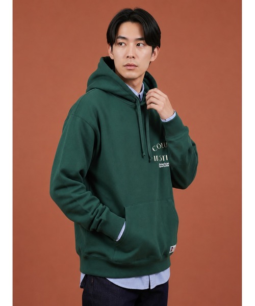 Russell Athletic(ラッセルアスレティック)の「【EDIT-B×RUSSELL】カレッジ フーディー(パーカー・メンズ・ワイン/グリーン/シルバーグレー・M/L)」の2枚目の写真