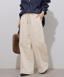 コットンコーデュロイイージーワイドパンツ