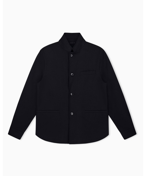 ARMANI EXCHANGE(アルマーニエクスチェンジ)の「【A|X アルマーニ エクスチェンジ】UP スタンドカラー ストレッチ シャツジャケット(その他アウター・メンズ・ブラック・44/42/40/38/36)」の1枚目の写真