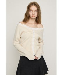 MANYWAY FRILLED KNIT TOPS メニーウェイフリルニットトップス 秋服 冬服