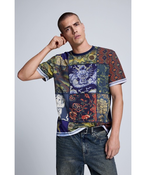 Desigual（デシグアル）の「バック刺繍 ストレートデニムパンツ｜Desigual 2026秋冬新作（デニムパンツ・メンズ・ブルー・XS/S/M/L/XL/XXL）」の4枚目の写真