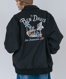 BEN DAVIS（ベンデイビス）の「【BEN DAVIS/ベンデイビス】【レトロな刺繍デザインが目を引く、重厚感のあるワーク仕様ジャケット】コットンダックスーベニアジャケット 綿100% タフ 耐久性 アウター モード アメカジ ストリート ユニセックス（ブルゾン）」