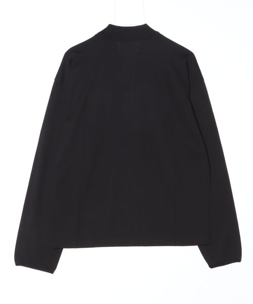markaware(マーカウェア)の「MARKAWARE(マーカウェア)Super 160s Wool Washable Knit / Long Sleeve Polo(ポロシャツ・メンズ・ブラック・2)」の3枚目の写真