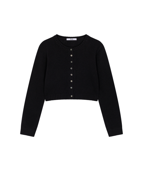 THEPORTA(ザ ポルタ)の「BASIC BUTTON KNIT CARDIGAN, BLACK(カーディガン/ボレロ・レディース・その他・ONE SIZE)」の1枚目の写真