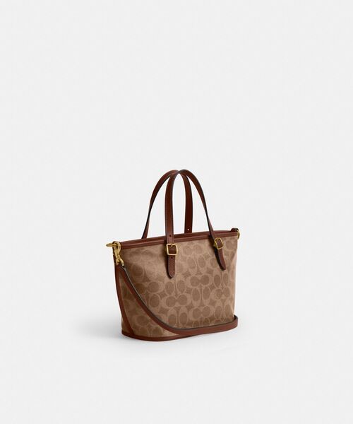 COACH(コーチ)の「タクシー トート バッグ 21・シグネチャー キャンバス(ショルダーバッグ・レディース・ベージュ系その他・ONE)」の7枚目の写真
