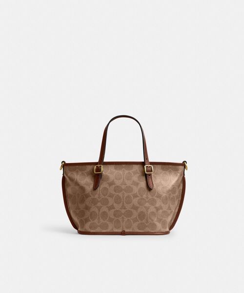 COACH(コーチ)の「タクシー トート バッグ 21・シグネチャー キャンバス(ショルダーバッグ・レディース・ベージュ系その他・ONE)」の8枚目の写真