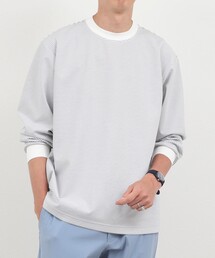 超長綿シルケット ボーダー ビッグシルエットTシャツ L/S 26AW