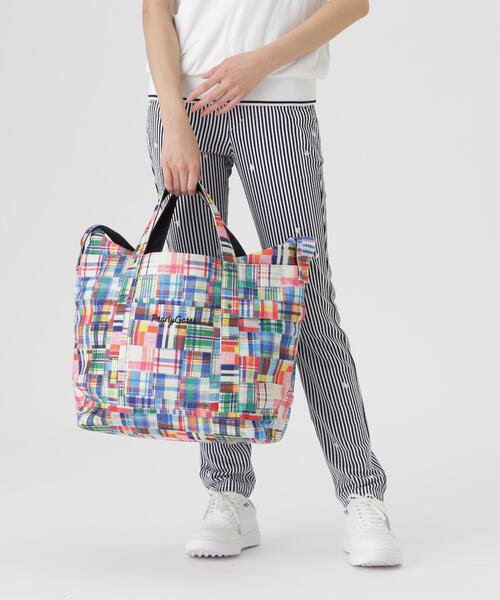 PEARLY GATES（パーリーゲイツ）の「【PEARLY GATES】CANVASトートロッカーバッグ (UNISEX)（ショルダーバッグ・レディース・ホワイト/ネイビー/ホワイト系その他・FREE）」の15枚目の写真
