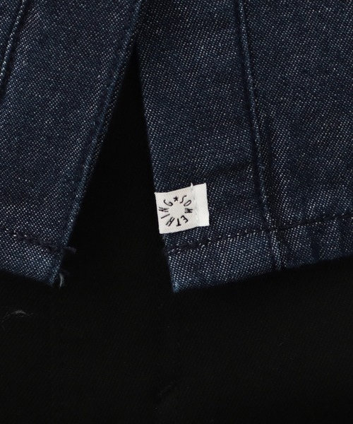 SOMETHING(サムシング)の「SOMETHING パール コード 刺繍 デニムシャツ /ロング スリーブ(シャツ/ブラウス・レディース・ブルー/ライトインディゴブルー・FREE)」の12枚目の写真