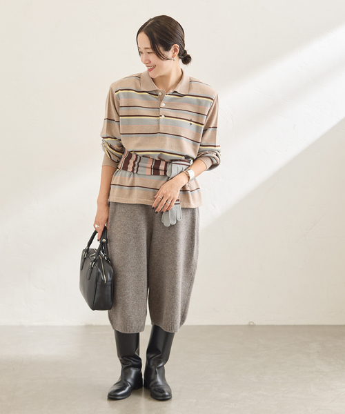 Y.A.Acc(ワイエーアク)の「別注【Y.A.Acc】for JS Knit Half Pant(その他パンツ・レディース・チャコールグレー/ダークグリーン・FREE)」の3枚目の写真