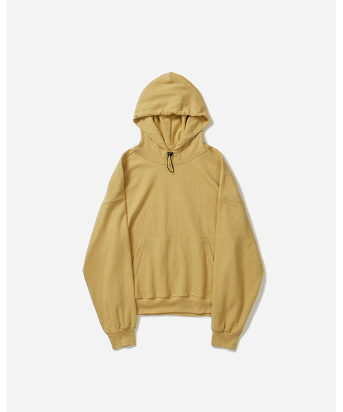 SILENTSYLLABLE(サイレント シラブル)の「Cord waffle hoodie / Melange lemon(パーカー・メンズ・その他・1/2/0)」の1枚目の写真