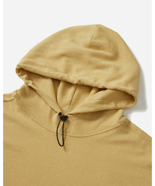 SILENTSYLLABLE(サイレント シラブル)の「Cord waffle hoodie / Melange lemon(パーカー・メンズ・その他・1/2/0)」の2枚目の写真