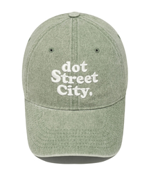 HEBERET（ヘベレット）の「DOTウォッシング刺繍ボールキャップ-ライトカーキ（キャップ）」