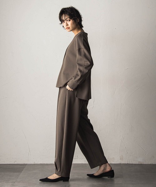 MAYSON GREY(メイソングレイ)の「叶えるイージーカーブパンツ≪セットアップ対応≫(その他パンツ・レディース・ブラック/ブラウン・M)」の17枚目の写真