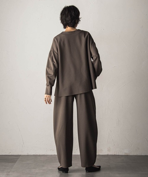 MAYSON GREY(メイソングレイ)の「叶えるイージーカーブパンツ≪セットアップ対応≫(その他パンツ・レディース・ブラック/ブラウン・M)」の18枚目の写真