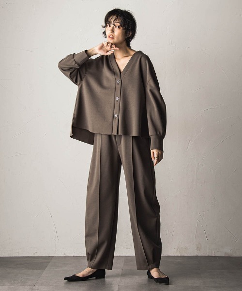 MAYSON GREY(メイソングレイ)の「叶えるイージーカーブパンツ≪セットアップ対応≫(その他パンツ・レディース・ブラック/ブラウン・M)」の19枚目の写真
