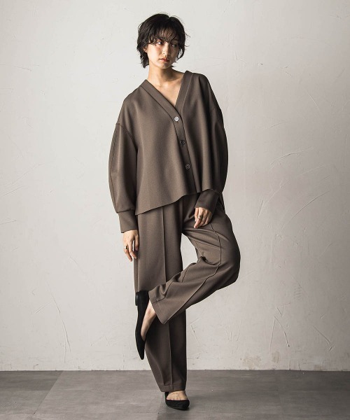 MAYSON GREY(メイソングレイ)の「叶えるイージーカーブパンツ≪セットアップ対応≫(その他パンツ・レディース・ブラック/ブラウン・M)」の20枚目の写真