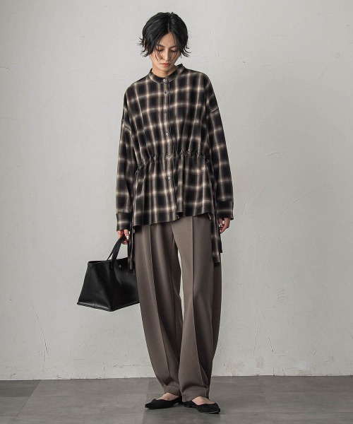 MAYSON GREY(メイソングレイ)の「叶えるイージーカーブパンツ≪セットアップ対応≫(その他パンツ・レディース・ブラック/ブラウン・M)」の22枚目の写真