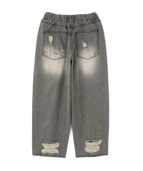 SIS（エスアイエス）の「SIS/エスアイエス/CRASH DENIM（デニムパンツ・レディース・ブラック/ブルー・M/L）」の3枚目の写真