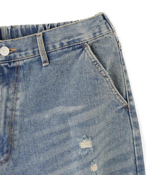 SIS（エスアイエス）の「SIS/エスアイエス/CRASH DENIM（デニムパンツ・レディース・ブラック/ブルー・M/L）」の7枚目の写真
