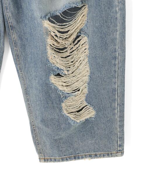 SIS（エスアイエス）の「SIS/エスアイエス/CRASH DENIM（デニムパンツ・レディース・ブラック/ブルー・M/L）」の8枚目の写真