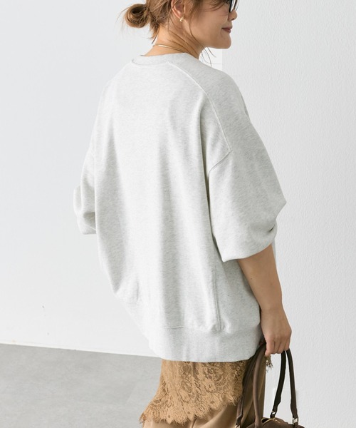 PUAL CE CIN(ピュアルセシン)の「【WEB限定】裏毛 チュニック スウェットプルオーバー(スウェット・レディース・ベージュ/レッド系/ブラウン/スミクロ/オートミール・FREE)」の9枚目の写真