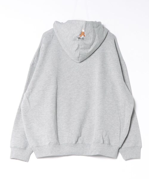 JEANS MATE(ジーンズメイト)の「【Gremlins/グレムリン】【ユニセックスデザインでリンクコーデにも◎】裏起毛プルオーバーパーカー フーディ 保温 キャラクター ギズモ(パーカー・メンズ・杢グレー/スミクロ/ダークベージュ・LARGE/X-LARGE/MEDIUM)」の4枚目の写真