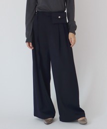 wool chino wide trousers(ウールチノワイドトラウザーズ)