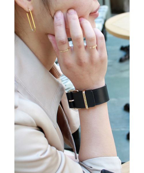 MAISON BOINET バックルレザー ブレスレット◆