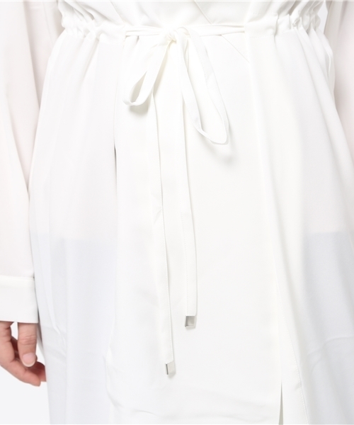 ANAP（アナップ）の「ジョーゼットロングトレンチ（トレンチコート・レディース・オフホワイト/ベビーピンク/ライトブルー・FREE）」の9枚目の写真