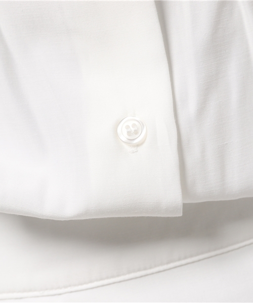 31 Sons de mode（トランテアン　ソン　ドゥ　モード）の「イレギュラーヘムシャツワンピース（ワンピース・レディース・ライトグレー/ピンク/オフホワイト/ネイビー・36/38）」の7枚目の写真