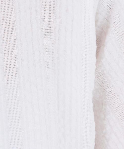 Another Edition（アナザーエディション）の「リボンショートスリーブブラウス/AEBFC RIBBON SSL（シャツ/ブラウス・レディース・オフホワイト/ケリー・FREE）」の10枚目の写真