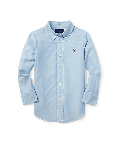 POLO RALPH LAUREN CHILDRENSWEAR（ポロ ラルフ ローレン チルドレンズウェア）の「ソリッド オックスフォードシャツ（シャツ/ブラウス・キッズ・ブルー系9/ホワイト・6/7）」の2枚目の写真