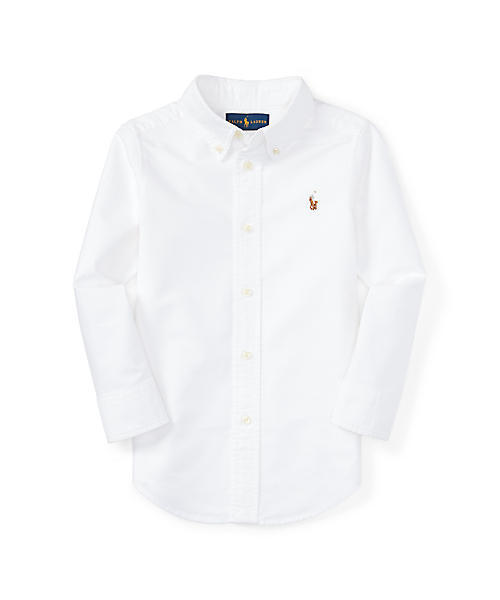 POLO RALPH LAUREN CHILDRENSWEAR（ポロ ラルフ ローレン チルドレンズウェア）の「ソリッド オックスフォードシャツ（シャツ/ブラウス・キッズ・ブルー系9/ホワイト・6/7）」の3枚目の写真