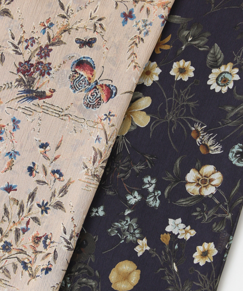 URBAN RESEARCH（アーバンリサーチ）の「UR 裾ギャザー切替プリントワンピース（ワンピース・レディース・ネイビー/グレイッシュベージュ・FREE）」の16枚目の写真