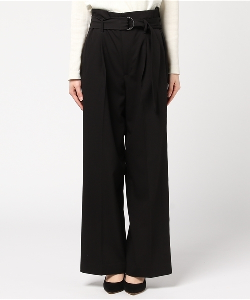 COMME CA ISM（コムサイズム）の「【雑誌掲載商品】ベルト付きワイドパンツ（その他パンツ・レディース・ブラック/ライトグレー・LARGE/MEDIUM/SMALL）」の3枚目の写真