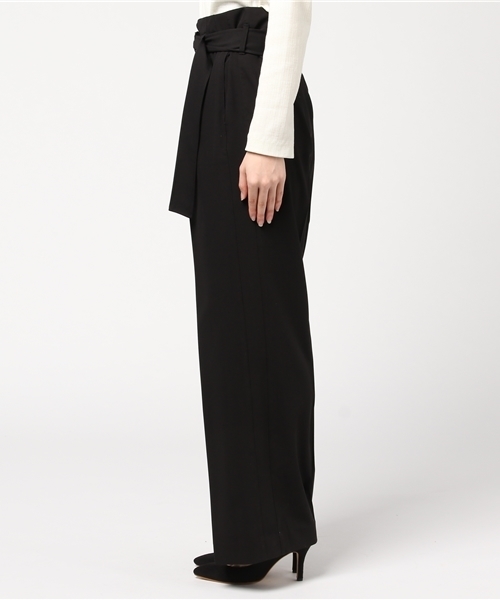 COMME CA ISM（コムサイズム）の「【雑誌掲載商品】ベルト付きワイドパンツ（その他パンツ・レディース・ブラック/ライトグレー・LARGE/MEDIUM/SMALL）」の4枚目の写真