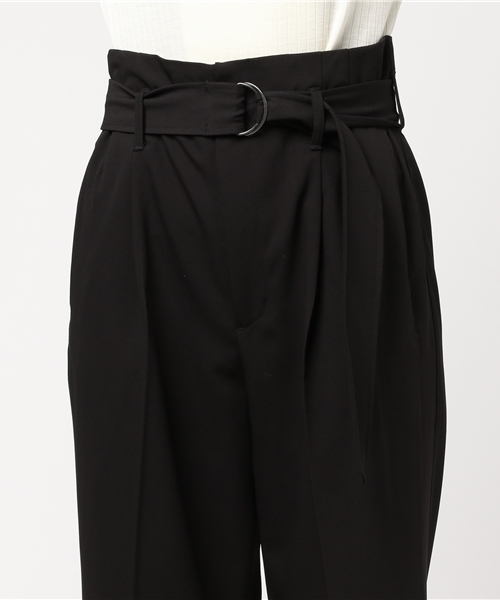 COMME CA ISM（コムサイズム）の「【雑誌掲載商品】ベルト付きワイドパンツ（その他パンツ・レディース・ブラック/ライトグレー・LARGE/MEDIUM/SMALL）」の6枚目の写真