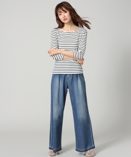 BLISS POINT（ブリスポイント）の「【UVカット】17SSUVカットボートネックTシャツ7分袖/749808（Tシャツ/カットソー・レディース・ライトグレー/ホワイト/ピンク/ブラック/その他1・LARGE/MEDIUM）」の14枚目の写真