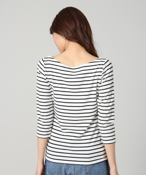 BLISS POINT（ブリスポイント）の「【UVカット】17SSUVカットボートネックTシャツ7分袖/749808（Tシャツ/カットソー・レディース・ライトグレー/ホワイト/ピンク/ブラック/その他1・LARGE/MEDIUM）」の16枚目の写真