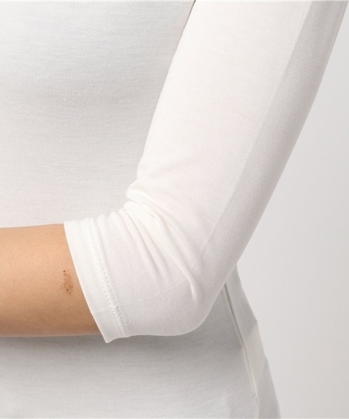 BLISS POINT（ブリスポイント）の「【UVカット】17SSUVカットボートネックTシャツ7分袖/749808（Tシャツ/カットソー・レディース・ライトグレー/ホワイト/ピンク/ブラック/その他1・LARGE/MEDIUM）」の10枚目の写真