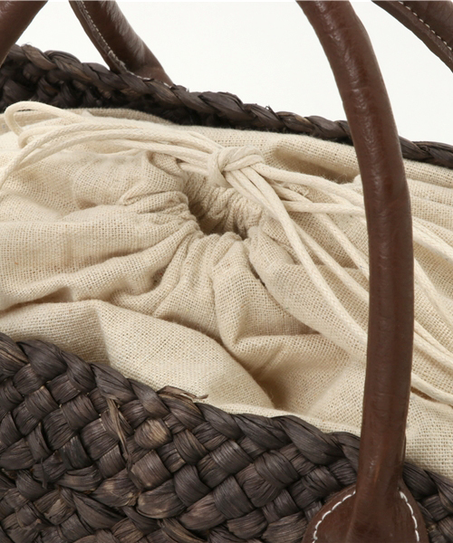 titivate（ティティベイト）の「ﾅﾁｭﾗﾙｶｺﾞﾊﾞｯｸﾞ（かごバッグ・レディース・ブラウン/アイボリー・FREE）」の17枚目の写真