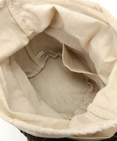 titivate（ティティベイト）の「ﾅﾁｭﾗﾙｶｺﾞﾊﾞｯｸﾞ（かごバッグ・レディース・ブラウン/アイボリー・FREE）」の9枚目の写真