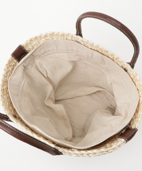 titivate（ティティベイト）の「ﾅﾁｭﾗﾙｶｺﾞﾊﾞｯｸﾞ（かごバッグ・レディース・ブラウン/アイボリー・FREE）」の10枚目の写真