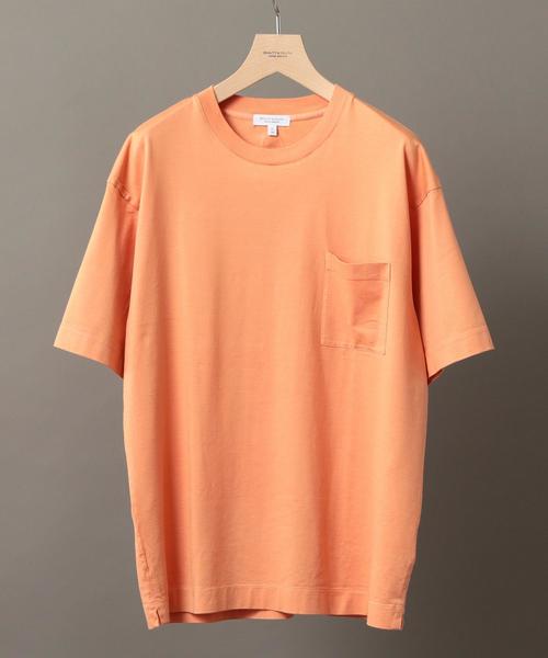 BEAUTY&YOUTH UNITED ARROWS（ビューティーアンドユースユナイテッドアローズ）の「BY ブリーズ コットン Tシャツ -MADE IN JAPAN- ◆（Tシャツ/カットソー・メンズ・オレンジ/ライトグレー/ダークグレー/ネイビー・X-LARGE/MEDIUM/SMALL/LARGE）」の4枚目の写真