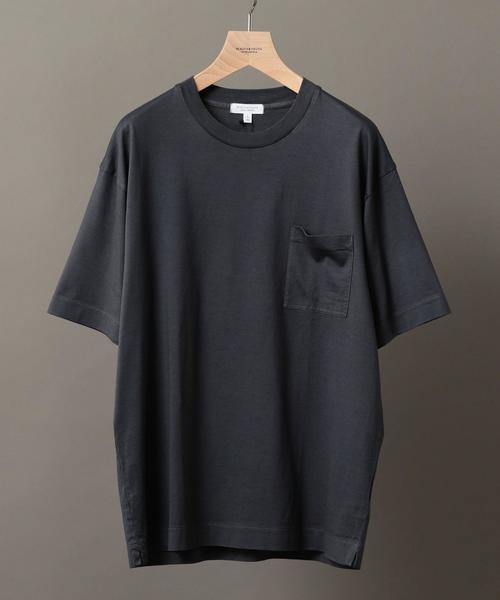 BEAUTY&YOUTH UNITED ARROWS（ビューティーアンドユースユナイテッドアローズ）の「BY ブリーズ コットン Tシャツ -MADE IN JAPAN- ◆（Tシャツ/カットソー・メンズ・オレンジ/ライトグレー/ダークグレー/ネイビー・X-LARGE/MEDIUM/SMALL/LARGE）」の2枚目の写真