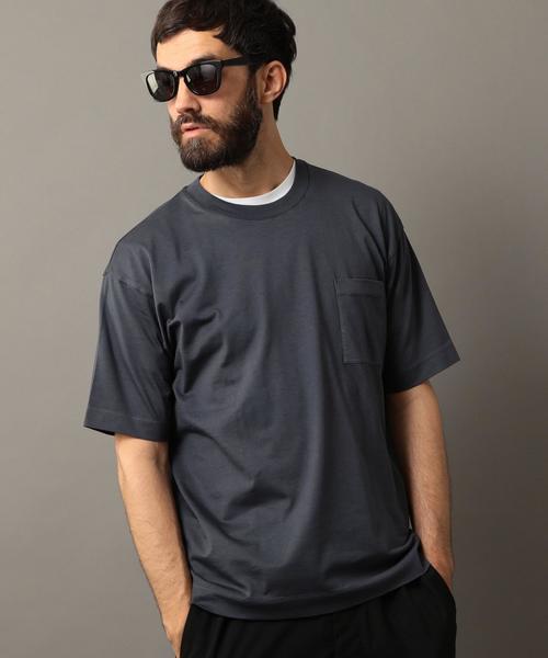 BEAUTY&YOUTH UNITED ARROWS（ビューティーアンドユースユナイテッドアローズ）の「BY ブリーズ コットン Tシャツ -MADE IN JAPAN- ◆（Tシャツ/カットソー・メンズ・オレンジ/ライトグレー/ダークグレー/ネイビー・X-LARGE/MEDIUM/SMALL/LARGE）」の22枚目の写真